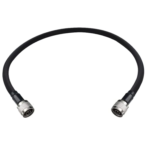 SureCall 2' SC-400 Ultra Low-Loss Coax Cable with N-Male Connectors - Black by SureCall - Used condition - US$15.23