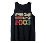 awesome since 2003 19th birthday retro canotta