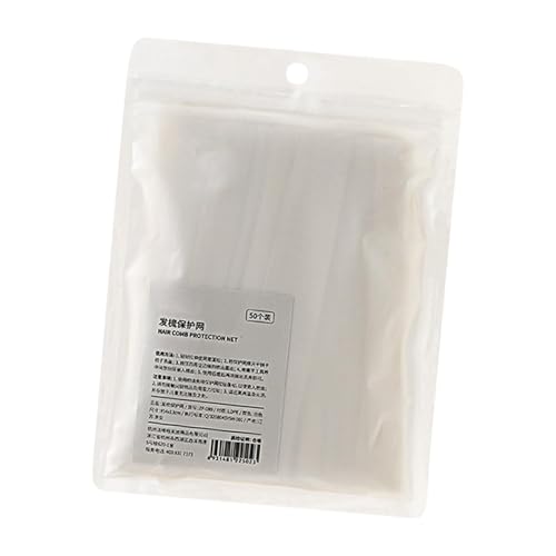Red de limpieza de peine, red de protección de peine de 50 unidades, red de protección de peine para eliminar el polvo del cabello, herramientas portátiles para quitar el vello