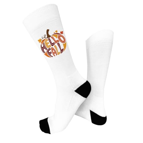 hello fall half calf sock for daughter2