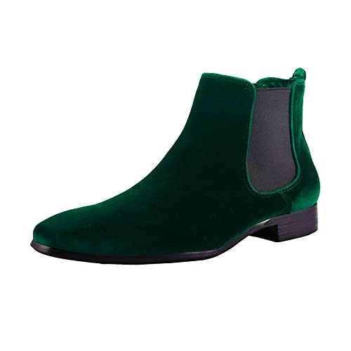 Jeder S Chelsea Boots Men Velvet Leather Shoes Black Boots Mens Footwear Warm Plush Fur Boots For Men #TOP27