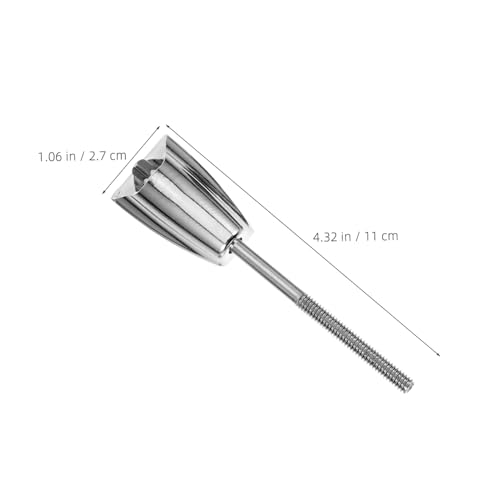 Alipis 2pcs Silver Bass Drum Claw Hooks Heavy Duty Drum Hardware Replacement Parts Clamps miniatura 2