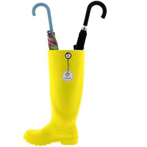 CERÁMICA RAMBLEÑA Paragüero Bota Decorado Amarillo Modelo 08 Cover