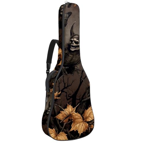 Sac pour guitare acoustique Halloween élégant pour vos trajets musicaux