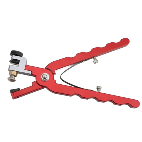 Xiuganpo Pinza per Punzonatura Rotonda in Pelle, Foro per la Cintura di Orologio in Acciaio Inossidabile con una Presa Comoda, Punzonatura per Cinture Sottili, Scarpe, per Orologiai e