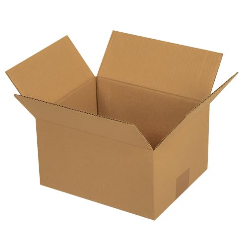 100 Faltkartons 345 x 245 x 90 mm Braun (Außenmaß 350 x 250 x 100 mm) variable Höhe bei 50 mm KK S 1-wellig Versandkarton kleinen Waren DHL Päckchen DPD GLS Hermes Päckchen Kartons