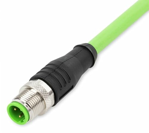 Wago 756-1201/060-020 - Cable de señal (2 m, 1xM12, Hembra, Negro, Verde, Cobre, 10 Ω)