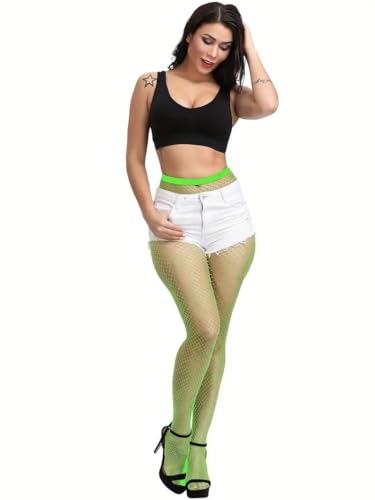 Image of Boolavard Fishnet Stockings, High Waist Tights for Women, Fish Net Tights Ladies Plus Size One Size Fit All