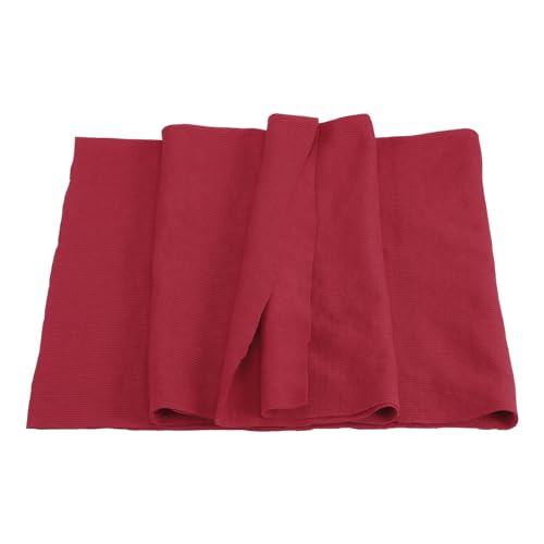 Image of MECCANIXITY 39 inch Elastic Cuffs Ribbed Trims Cotton Fabric Knit Rib Stretch Tape Cuff Sleeve Waistband for Sewing, 12 inch Wide Wine Red