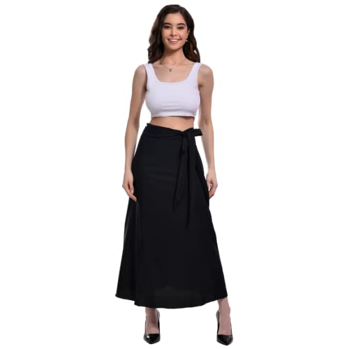 Image of Women's Long Wrap Around Maxi Skirt | Women Wear Long Skirt