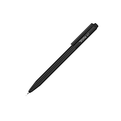 Stylo Monami Trifis lot de 12 billes à huile anti bavure écriture noire fine