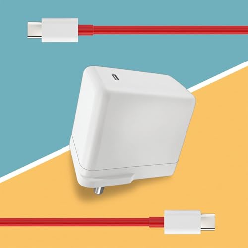 Image of Original 65W Wrap Type-C Charger Compatible with OnePlus 7T Pro 12GB, OnePlus Nord 256GB, OnePlus Nord 256GB, OnePlus Nord,OnePlus Nord 256GB with 3 Months Replacement Waranty
