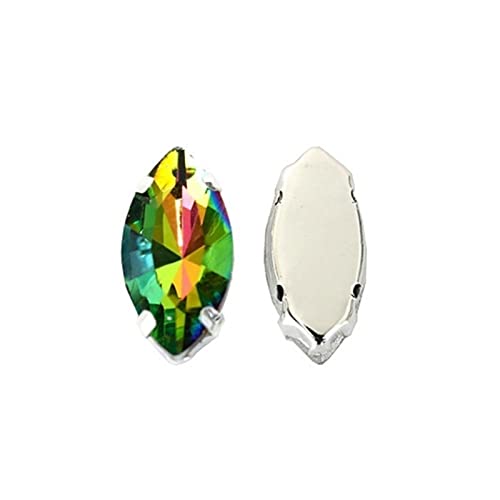 Strass coudre sur strass avec griffe flatback cristal navette verre