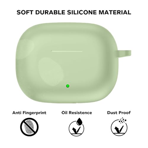 Image of Soft Silicone Case Cover for Realme Buds T310 | Buds N1 -Energizing Green