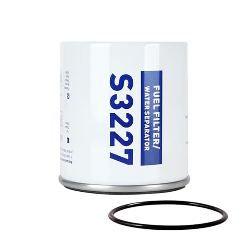 AUIVERED S3227 Filter Element - 10 Micron Marine Boat Filter for Mercury Yamaha Outboard Motor - Replaces 320R-RAC-01 490R-RAC-01 18-7948 9-37882 18-7922 18-7922-1