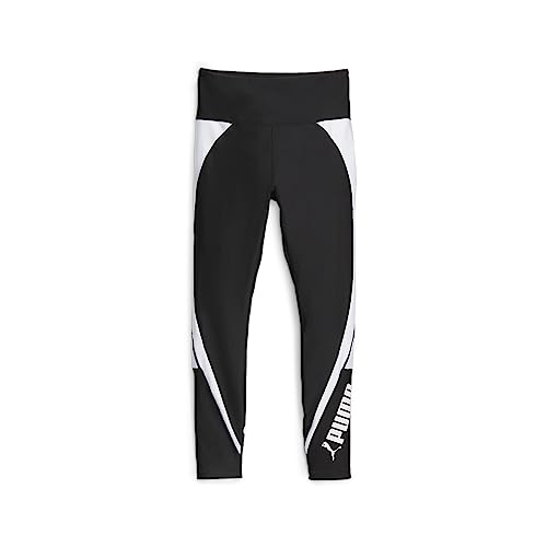PUMA Leggings 7/8 a Vita Alta Fit da Donna S Black White