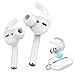 AhaStyle AirPods Ear Hooks 2 Pairs Earbuds Covers [Sound Quality Enhancement] Compatible with Apple AirPods 2 and 1 or EarPods[2 Pairs- Large & Small](Clear)