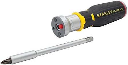 Stanley FMHT0-62689 Bit-Screwdriver with 12 Bits and LED, Black/Yellow, Set of 14 Piece