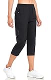 GymBrave Women's Hiking Capri Pants with Pockets Lightweight Quick Dry Cargo Capris for Women Outdoo