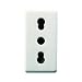 Produktbild Gewiss 80103s  System GW20203 Obst bivalente Jack, T + 2P, 16 A, White, Farbe: weiß