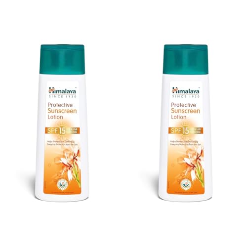 Himalaya Herbals Protective Spf 15 All Skin Sunscreen Lotion, 100Ml (Pack Of 2), 2 Count