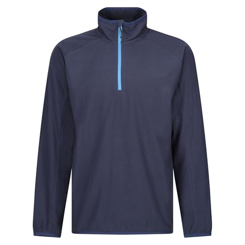 Regatta Professional Men's Navigate Half Zip Fleece with Hood & Contrasting Zip, Lightweight Midlayer - Perfect for Outdoors, Walking & Hiking