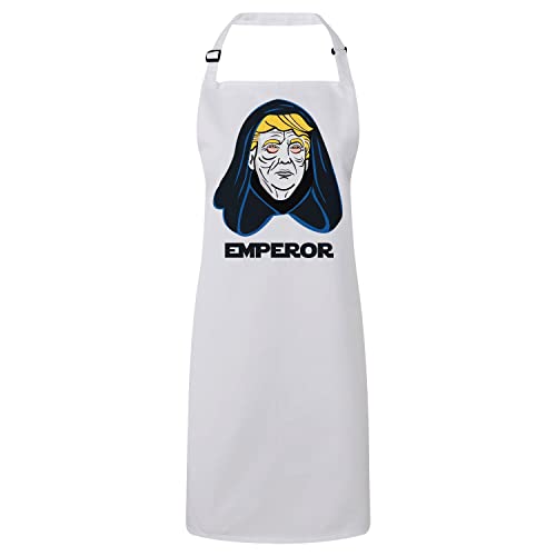 Tablier cuisine blanc rigolo cadeau original pour fan de série et de parodie