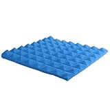 Größe: 500 x 500 mm ExcLent 6 Stücke Akustikschaum Behandlung Schalldichte Schallabsorbierende Noise Schwamm Studio Raumabsorption Keil Fliesen Schaum - Blau