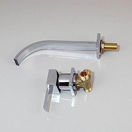 Mitigeur lavabo cascade mural eau chaude eau froide chrome