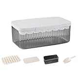 ZYNCUE Eiswürfelform aus Silikon mit Deckel, Press-Typ Easy Release, auslaufsicher & spülmaschinenfest, 8,9 x 21,6 x 12,7 cm, kompatibel mit Hausbar und Küche