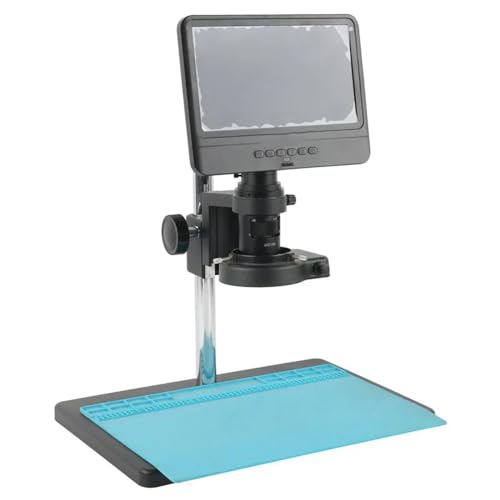 ラボ用顕微鏡アクセサリー 12MP 1080P 8.5 インチ LCD モニター工業用デジタルズーム TF ビデオ顕微鏡カメラシステム 100X 120X 180X 300X 200X 500X レンズオプション(200X)
