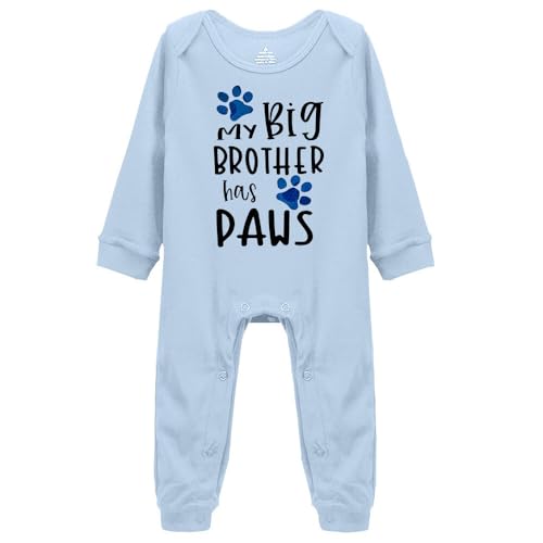 My Big Brother Has Paws Baby Short Sleeve Rompers Newborn Long Sleeve Playsuit Sleeveless Outfits