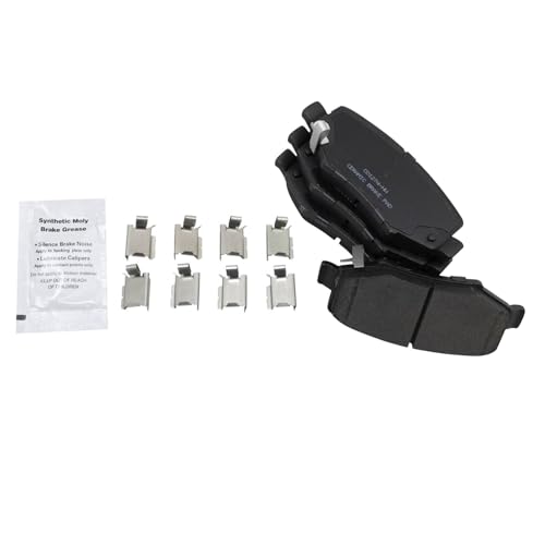 Image of TRQ Rear Brake Pad and Rotor Set Ceramic Calipers Compatible with 2008-2012 Jeep Liberty