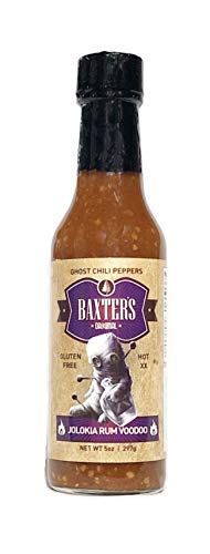 Baxter's Original Jolokia Rum Voodoo Hot Sauce | Ghost Peppers Infused With Rum | Keto | Gluten Free | 5oz bottle Baxter's Original Jolokia Rum Voodoo Hot Sauce | Ghost Peppers Infused With Rum | Keto | Gluten Free | 5oz bottle