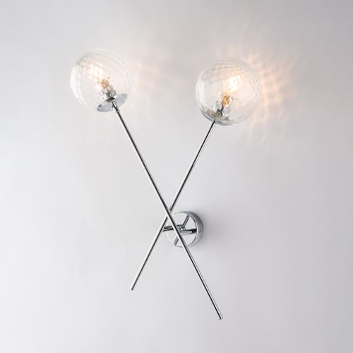 Applique Demetra 2 lumières luminaire d'exception en fer poli BL279