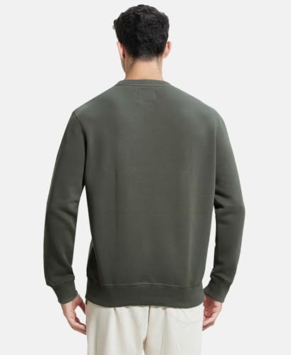 Image of Jockey US92 Men Super Combed Cotton Rich Fleece Sweatshirt with StayWarm Technology