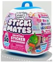 Sticki Rolls® Sticki Mates™ - Collectible Mini Character Sticker Dispenser, Includes 50 Stickers & Backpack Clip - 2