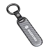 DWL 1pcs Carbon Fiber Keychain Key Ring Motorcycle Keys Chain Biker Accessories Works, Medium