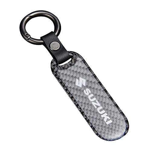 Dwl 1Pcs Carbon Fiber Keychain Key Ring Motorcycle Keys Chain Biker Accessories Works, Medium #TOP2