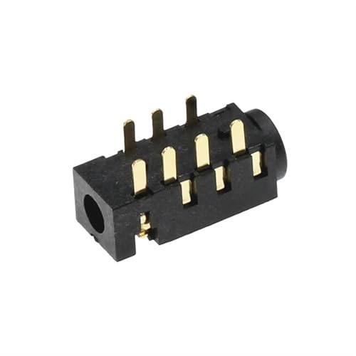Conector jack 3.5 mm PJ-393 con 7 pines DIP para una reparación de audio estable y sin cortes 3