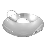 Tofficu Edelstahl Anti überlauf Topf Dicker Hot Pot für Einzelportionen Stabiles mit Doppelten Griffen für Shabu Gasherd Restaurant Zuhause