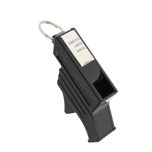 Silbato para árbitro negro y plateado miniatura 7