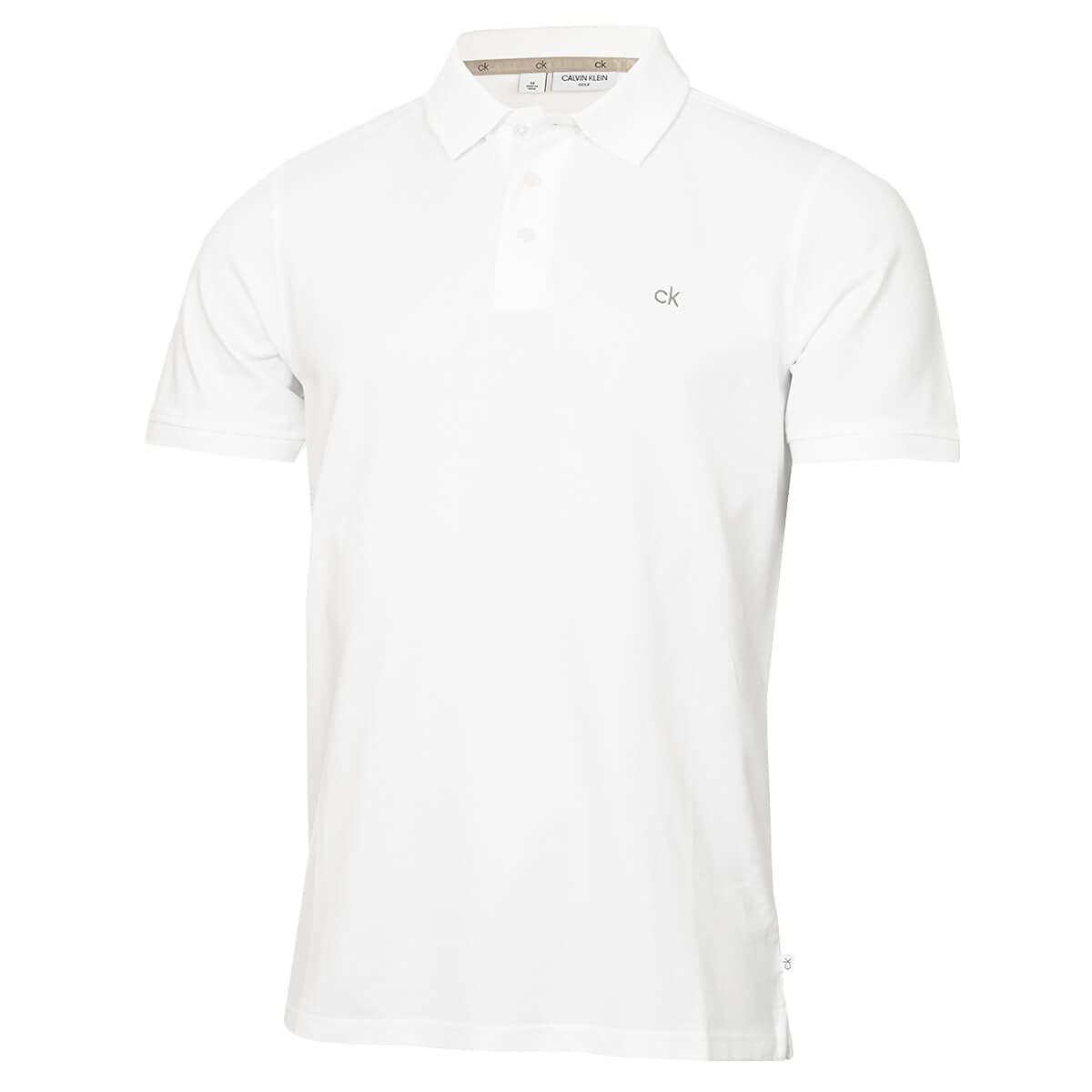 Calvin Klein Men's White Planet Polo Shirt - L