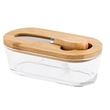 Générique Burriero,Contenitore in quadrato ermetico da 300 ml | Barattolo in per burro | per casa cucina picnic viaggio frigorifero piano di lavoro frutta verdura