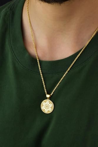 Collier fleur de lotus argent et or pour la méditation - 2
