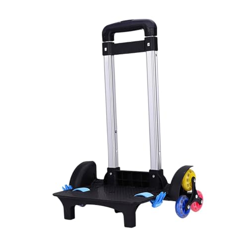 Generic Carrinho de mochila com rodas, carrinho de bagagem com suporte de liga de alumínio, de mochila escolar, de mão dobrável para crianças, escola de pesca