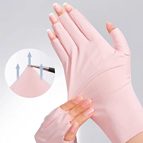Guanti con Protezione UV,Guanti per Unghie,Guanti