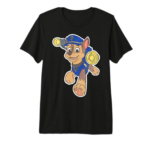 T-shirt Chase PAW Patrol vêtement garçon haut coton manches courtes