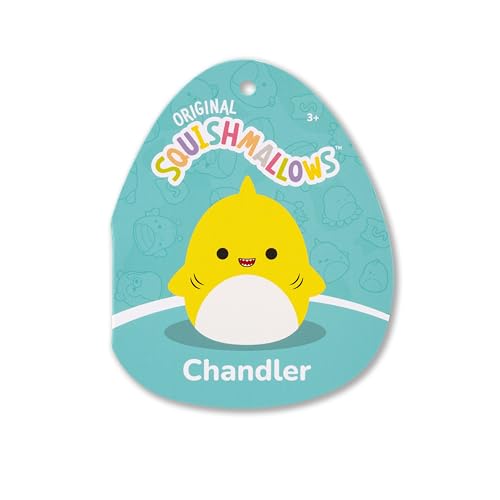 Image of Squishmallows Original 12in Chandler The Yellow Shark - Official Jazwares Plush (Medium-Sized)