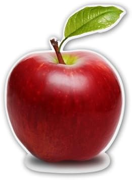 Apple Vinyl Sticker - Car Phone Helmet - Select Size